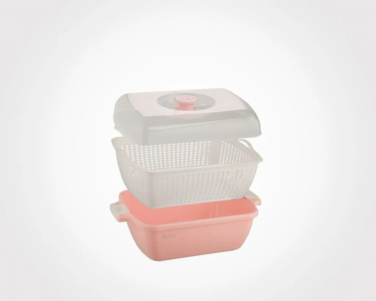 جای نان و سبزی سایز 3 لیمون سه پارچه مدل یاس کد 1403