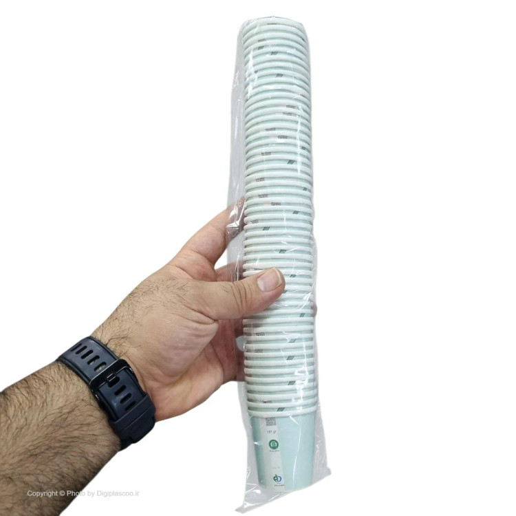 لیوان یکبار مصرف کاغذی مدل شات قهوه 90cc بسته 50 عددی