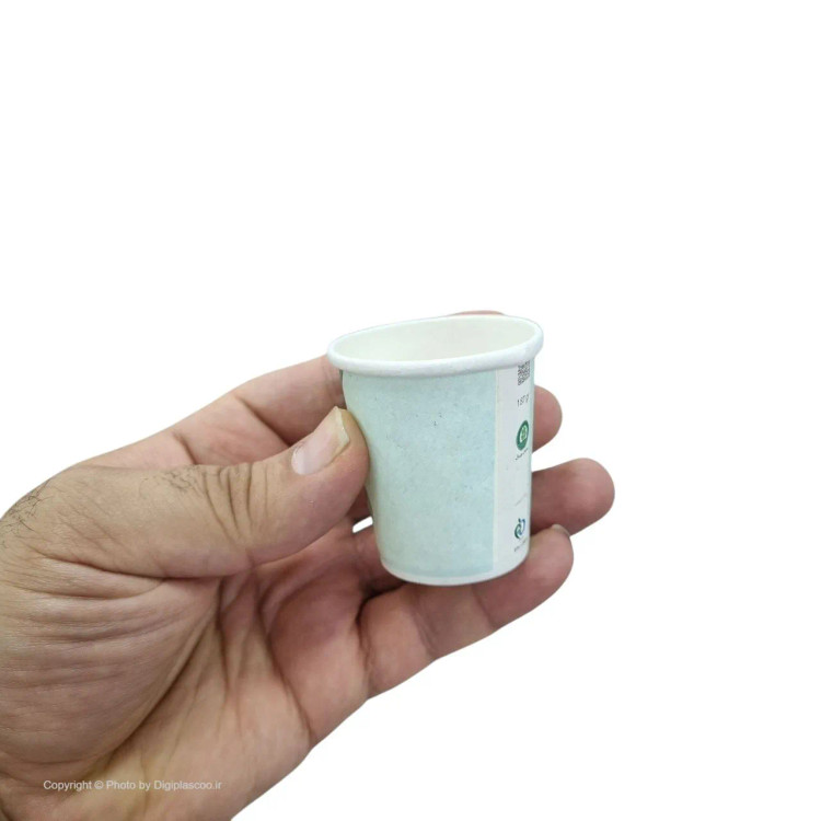 لیوان یکبار مصرف کاغذی مدل شات قهوه 90cc بسته 50 عددی