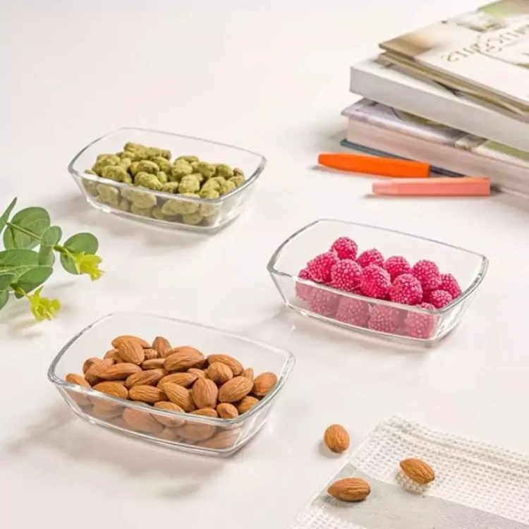 پیاله سرو 6 عددی کوچک لیمون مدل شیشه ای کد 2225