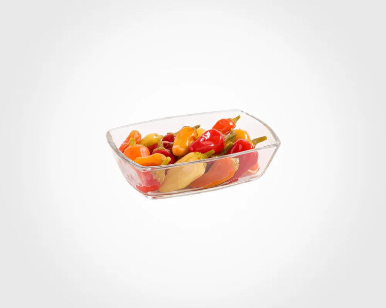 پیاله سرو 6 عددی کوچک لیمون مدل شیشه ای کد 2225