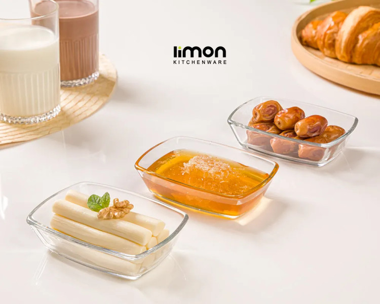 پیاله سرو 6 عددی کوچک لیمون مدل شیشه ای کد 2225