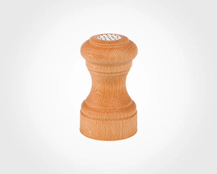 نمک پاش لیمون مدل ساعت شنی کد TP2345 چوبی با صفحه استیل