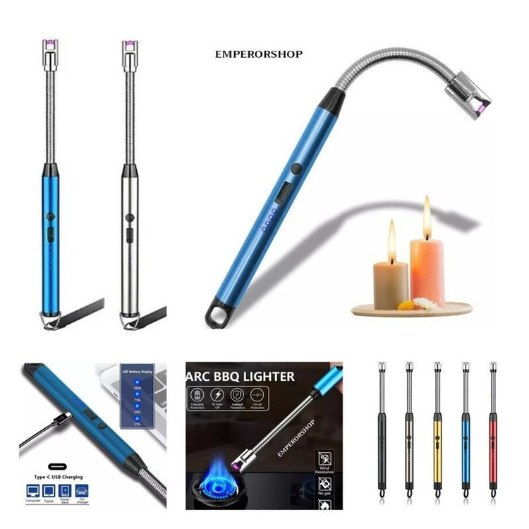 نمایش پورت شارژ USB و چراغهای نشانگر باتری فندک الکتریکی