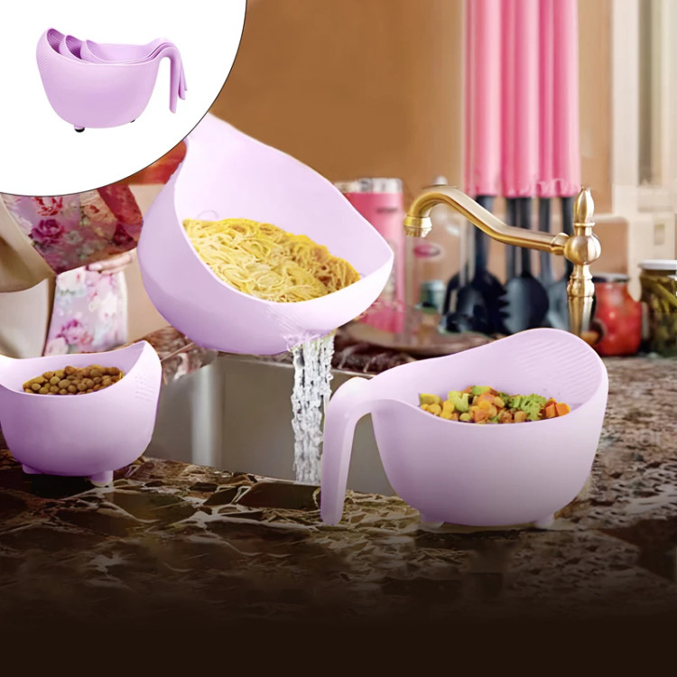 ست برنج شوی دسته دار لیمون کد 133035