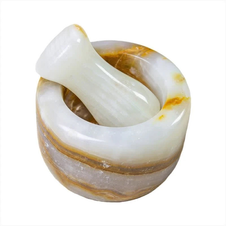 هاون سنگی رگهدار