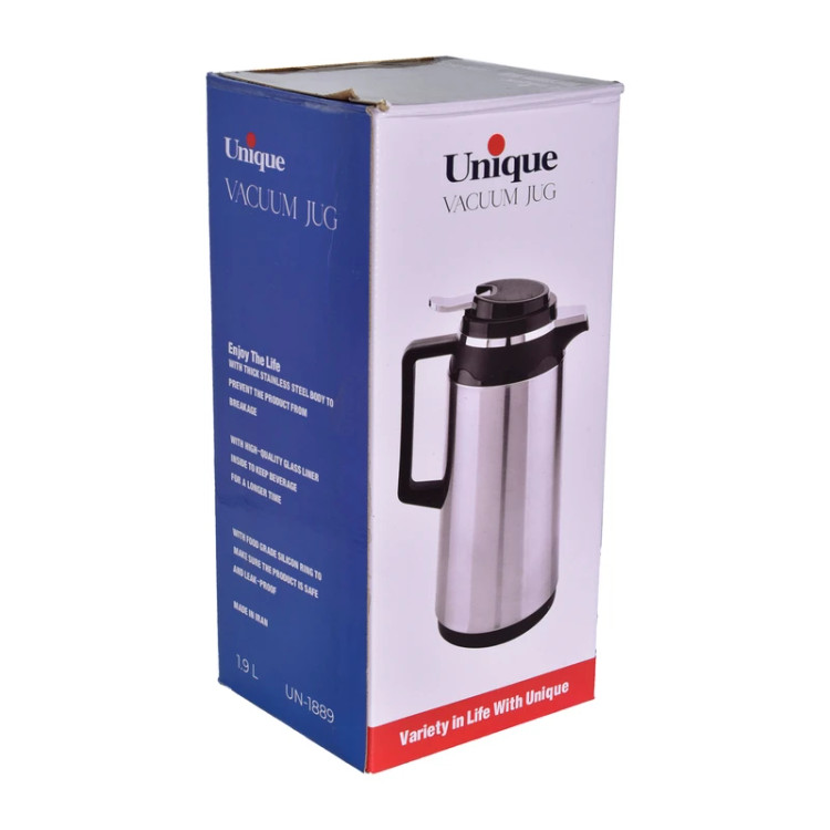 فلاسک یونیک مدل UN-1889 ظرفیت ۱.۹ لیتر استیل