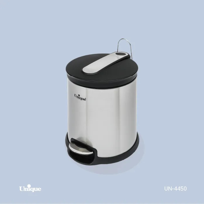 سطل زباله پدالی یونیک مدل استیل (ظرفیت ۱۴ لیتر) کد UN-4450