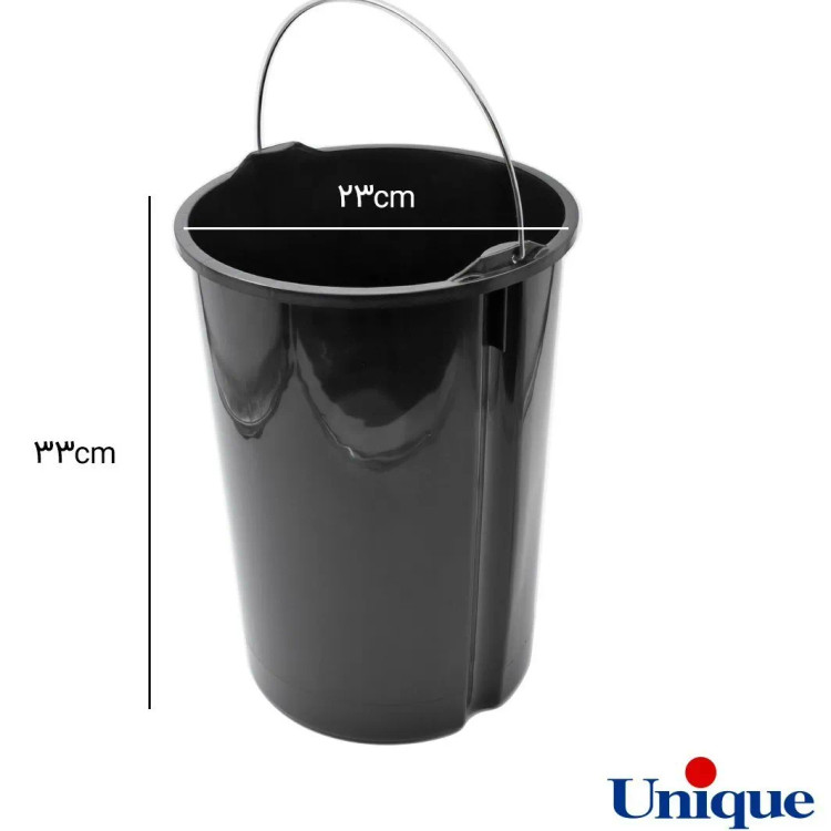 سطل زباله پدالی یونیک مدل استیل (ظرفیت ۱۲ لیتر) کد UN-4420