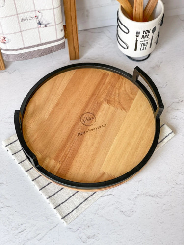 خرید سینی چوب و فلزی