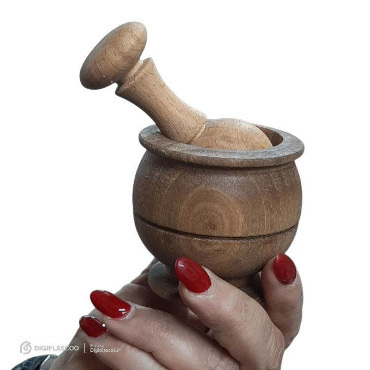 هاون دستساز چوبی مینیمال