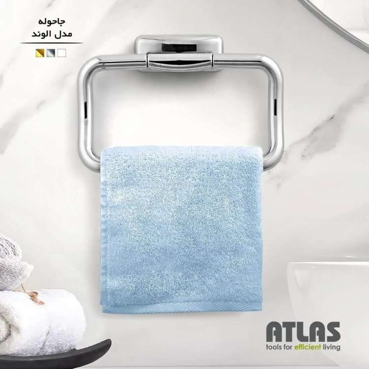 جا-حوله-ای-حلقه-ای-اطلس-مدل-الوند-رنگ-کروم