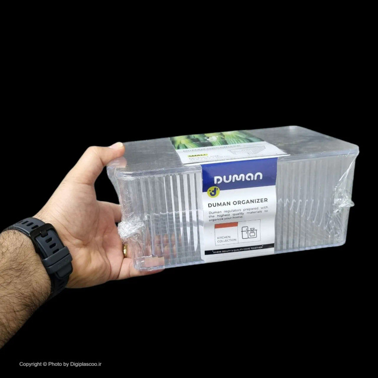 نظم دهنده یخچال درب دار دومان مدل هیوا (کریستالی و شفاف)