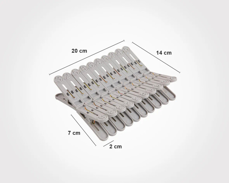 ابعاد دقیق گیره لباس لیمون کد 1466 بر حسب سانتیمتر