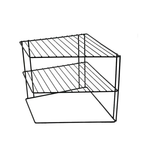 راف کنجی داخل کابینت ۳ طبقه متال هوم رنگ مشکی