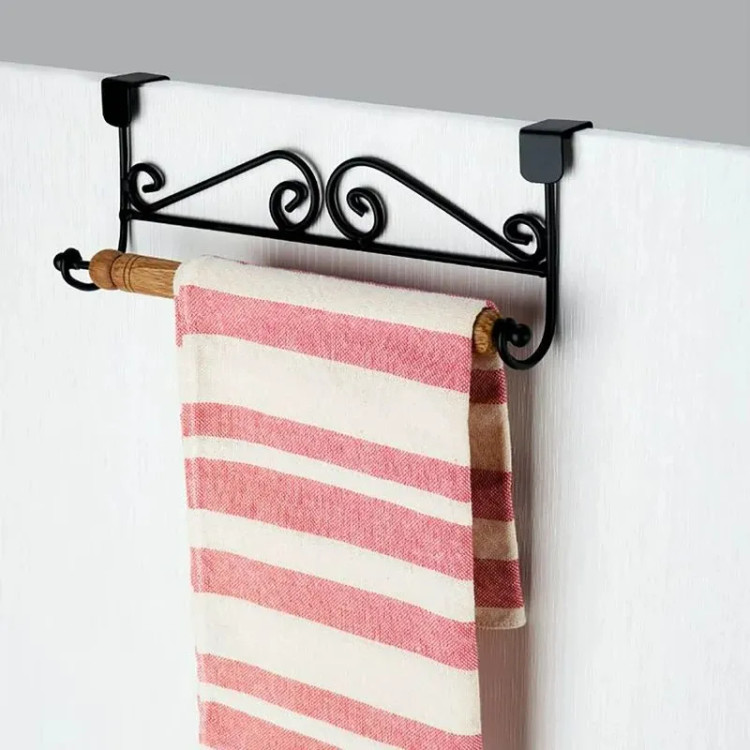 نگهدارنده حوله و دستمال آشپزخانه روی درب کابینت