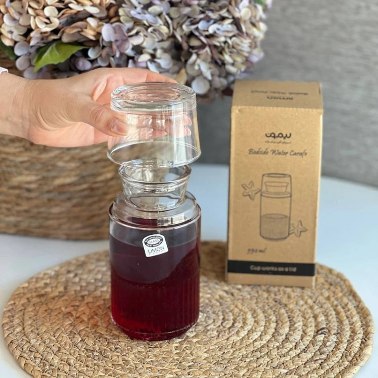 جعبه بستهبندی کارتنی پارچ و لیوان Bedside Water Carafe لیمون