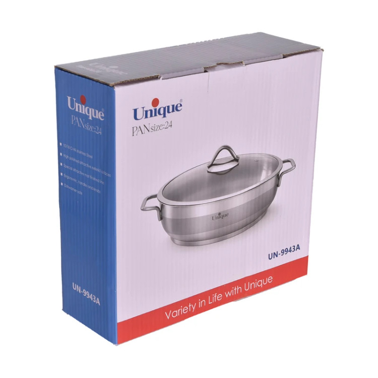 بستهبندی ماهیتابه استیل یونیک سایز ۲۴ کد UN-9943A