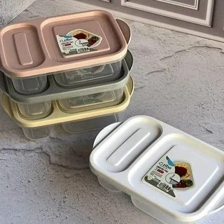 ظرف غذا و اردوخوری چندخانه زیباسازان مدل توژی (۲ خانه و ۳ خانه)