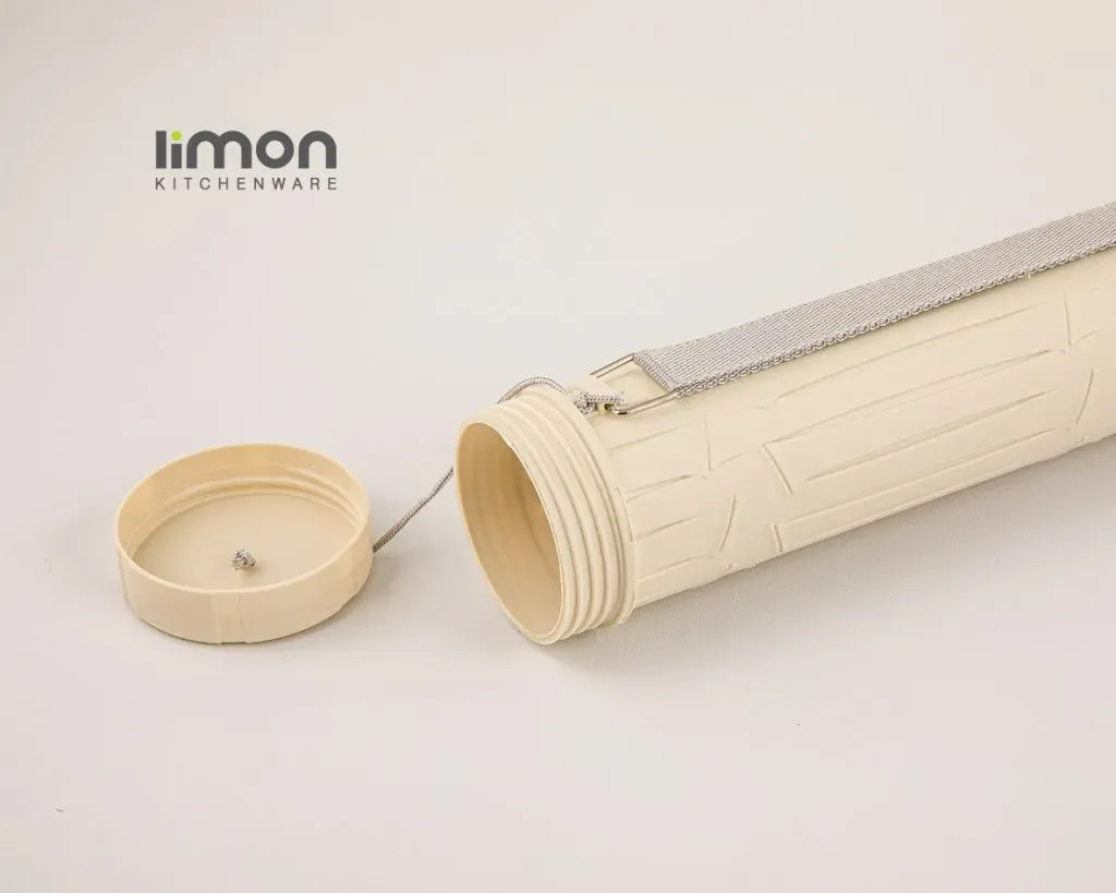 جای سیخ لیمون مدل بامبو کد DH1710 درب باز به همراه بند دوشی