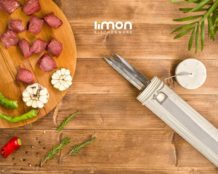 نمای رزوه درب پیچشی و بند نگهدارنده درب جای سیخ لیمون