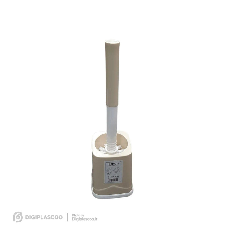 فرچه دستشویی باران مدل مربع ۴ گوش کد B122 بدنه سفید پایه مشکی