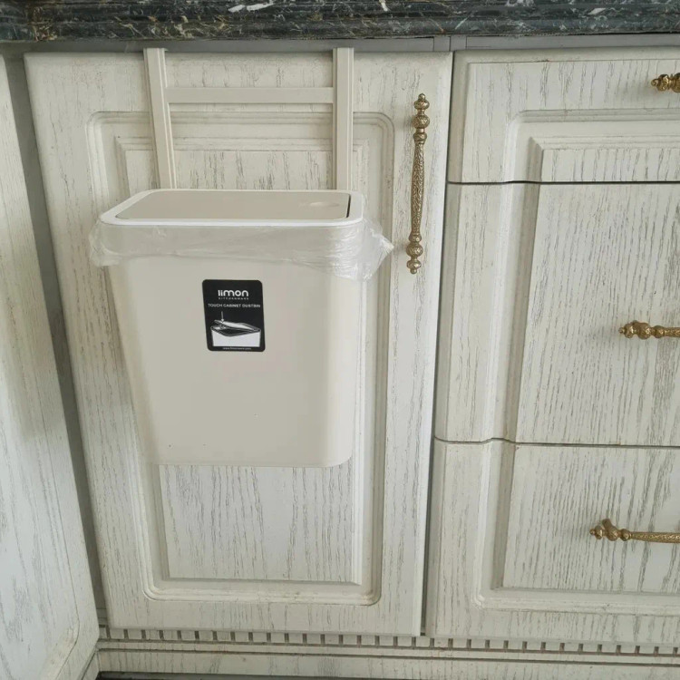 سطل زباله کابینتی لیمون مدل تاچ کد 1514 (آویز و فشاری)