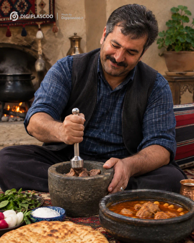 له کردن گوشت، حبوبات و دیزی با گوشتکوب آلومینیومی سنگین