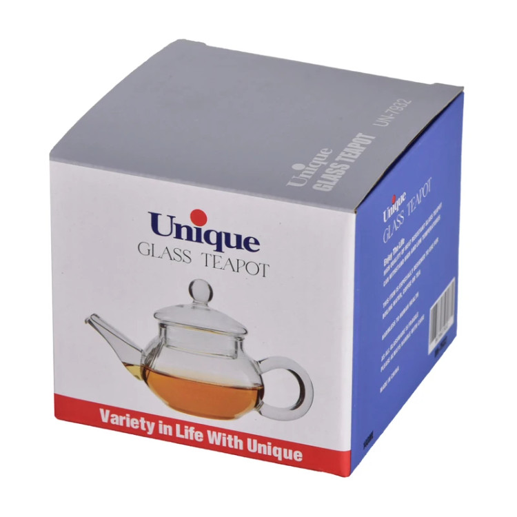 جعبه کارتنی اصلی قوری زعفران پیرکس یونیک مدل UN-7932 گنجایش ۱۴۰ میلیلیتر