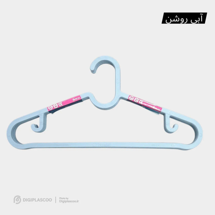چوب لباسی هوم کی مدل زیبا کد ۰۲ بسته ۶ عددی | در ۲ سایز