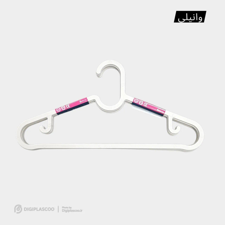چوب لباسی پلاستیکی هوم کی مدل زیبا ۰۲ سایز کوچک