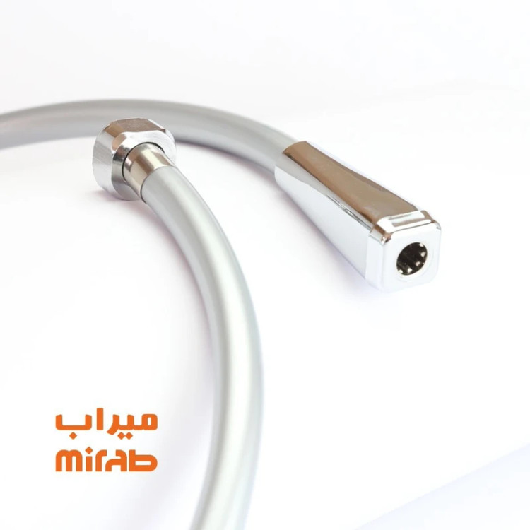 شلنگ توالت آنتیباکتریال میراب مدل سیلور
