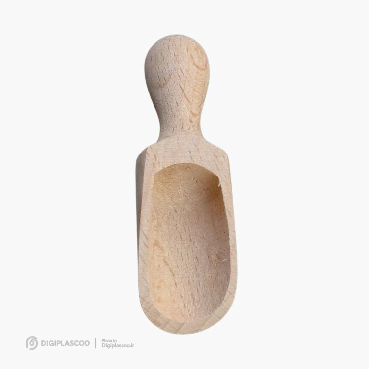 پیمانه ادویه چوبی توت مدل منحنی (از جنس چوب راش در ۲ سایز بلند و کوتاه)