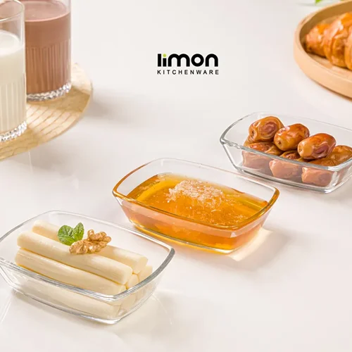 پیاله سرو 6 عددی کوچک لیمون مدل شیشه ای کد 2225